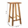 Taburete Alexandra House Living Pino 25 x 70 x 35 cm