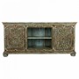 Buffet Alexandra House Living Bleu Bois de manguier 45 x 76 x 165 cm