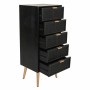 Caisson à Tiroirs Alexandra House Living Noir Doré Bois MDF