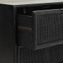 Mesita de Noche Alexandra House Living Negro Dorado