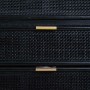 Cómoda Alexandra House Living Negro Dorado Madera MDF
