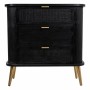 Cómoda Alexandra House Living Negro Madera MDF 35 x 81 x 80 cm