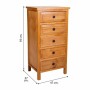 Caisson à Tiroirs Alexandra House Living Marron Bois de pin Bois MDF 93 x 37 x 47 cm