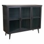 Buffet Alexandra House Living Marron Noir Gris verre Fer Bois d'épicéa 33 x 79 x 102 cm