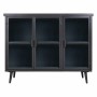 Buffet Alexandra House Living Marron Noir Gris verre Fer Bois d'épicéa 33 x 79 x 102 cm