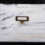 Caisson à Tiroirs Alexandra House Living Blanc Noir Bois de paulownia 32 x 98 x 26 cm