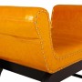 Banqueta Alexandra House Living Naranja Poliuretano Madera MDF 40 x 65 x 90 cm