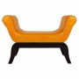 Banqueta Alexandra House Living Naranja Poliuretano Madera MDF 40 x 65 x 90 cm