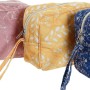 Trousse de toilette DKD Home Decor Jaune Rose Coton Blue marine Boho (3 pcs) (24 x 9 x 18 cm)