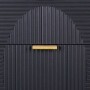 Cómoda Alexandra House Living Dorado Gris oscuro Madera MDF 36 x 100 x 42 cm
