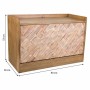 Banquette Alexandra House Living Marron Naturel Bois de paulownia Bois MDF 38 x 53 x 80 cm Range-chaussures