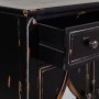 Buffet Alexandra House Living Noir Métal verre Bois d'épicéa 38 x 80 x 140 cm