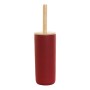 Brosse de salle de wc DKD Home Decor Rouge Bambou Grès (11.5 x 11.5 x 39 cm)