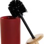 Brosse de salle de wc DKD Home Decor Rouge Bambou Grès (11.5 x 11.5 x 39 cm)