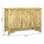 Buffet Alexandra House Living Bois de manguier 40 x 100 x 150 cm