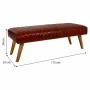 Banqueta Alexandra House Living Cuero Madera de mango 53 x 38 x 115 cm