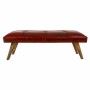 Banqueta Alexandra House Living Rojo Cuero Madera de mango 53 x 38 x 115 cm