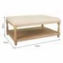 Banqueta Alexandra House Living Crema Goma Madera 78 x 48 x 110 cm