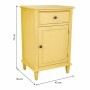 Table de Nuit Alexandra House Living Jaune 36 x 72 x 45 cm