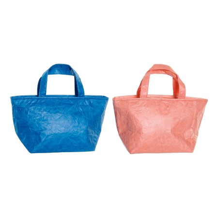 Sac à goûter DKD Home Decor Bleu Orange (35 x 15 x 20 cm)