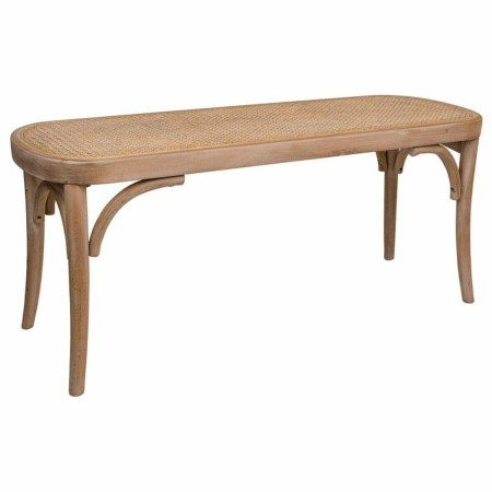 Banqueta Alexandra House Living Marrón Ratán Madera de caucho 37 x 47 x 110 cm