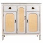 Buffet Alexandra House Living Blanc Rotin Bois d'épicéa 36 x 88 x 95 cm