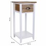 Table de Nuit Alexandra House Living Blanc 30 x 63 x 30 cm