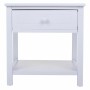 Table de Nuit Alexandra House Living Blanc 29 x 42 x 40 cm
