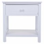 Table de Nuit Alexandra House Living Blanc 29 x 42 x 40 cm