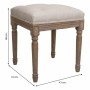 Banquette Alexandra House Living Beige Caoutchouc Bois 41 x 48 x 41 cm