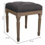 Banquette Alexandra House Living Gris Caoutchouc Bois 41 x 48 x 41 cm