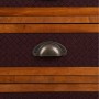 Commode Alexandra House Living Marron PVC Bois Métal Tissu 35 x 71 x 46 cm