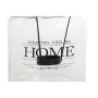 Bougeoir DKD Home Decor Verre Noir Métal Transparent Corde Blanc (16 x 16 x 18.5 cm)