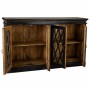 Buffet Alexandra House Living Noir verre Bois de manguier 40 x 100 x 170 cm