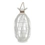 Bougeoir DKD Home Decor Blanc Bois Bambou (30 x 30 x 58 cm)