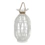 Bougeoir DKD Home Decor Blanc Bois Bambou (25 x 25 x 25	 cm)