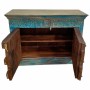 Buffet Alexandra House Living Bleu Bois de manguier 43 x 86 x 119 cm