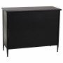 Buffet Alexandra House Living Noir Métal verre 40 x 80 x 100 cm