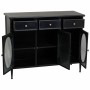 Buffet Alexandra House Living Noir Métal verre 40 x 80 x 100 cm