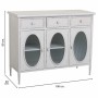 Buffet Alexandra House Living Blanc Métal verre 40 x 80 x 100 cm