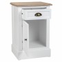 Table de Nuit Alexandra House Living Blanc Marron 35 x 63 x 41 cm