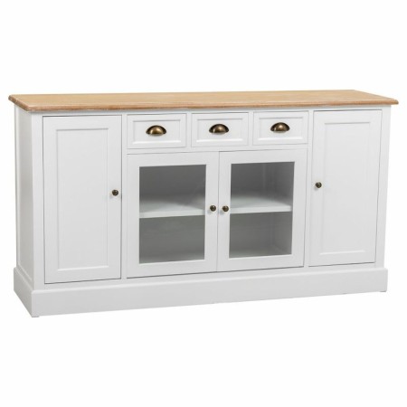 Buffet Alexandra House Living Blanc Marron Alliage de Zinc Bois MDF 40 x 80 x 150 cm