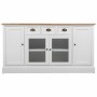 Buffet Alexandra House Living Blanc Marron Alliage de Zinc Bois MDF 40 x 80 x 150 cm