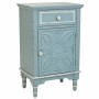 Mesita de Noche Alexandra House Living Azul Blanco 32 x 74 x 46 cm