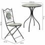 Ensemble Table + 2 Chaises Alexandra House Living Noir 60 x 75 x 60 cm