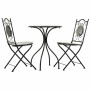 Ensemble Table + 2 Chaises Alexandra House Living Noir 60 x 75 x 60 cm