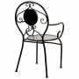 Chaise de jardin Alexandra House Living Noir Fer Carrelage 54 x 88 x 58 cm