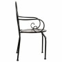Chaise de jardin Alexandra House Living Noir Fer Carrelage 54 x 88 x 58 cm