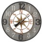 Horloge Murale DKD Home Decor Étoile Blanc Gris Fer Argenté Bois MDF (80 x 6 x 80 cm)