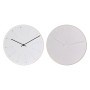 Horloge Murale DKD Home Decor Minimaliste Blanc Gris PVC (2 pcs) (30 x 4.5 x 30 cm)